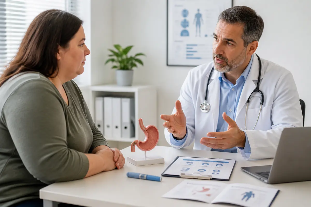 Consultazione medico paziente in uno studio medico